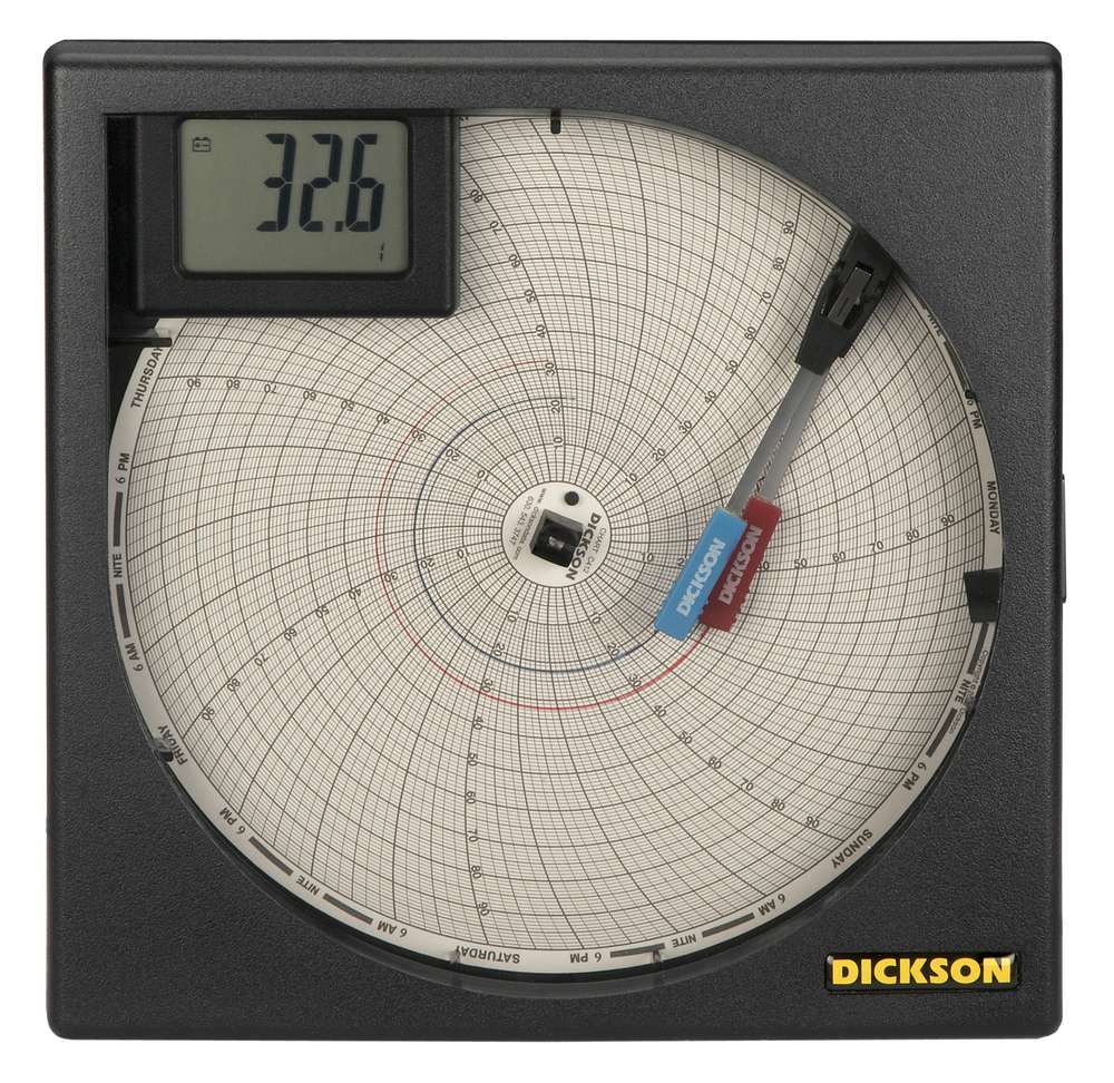 ET855, 8&quot;, 203mm, Universal, Input, Chart, Recorder, Dickson